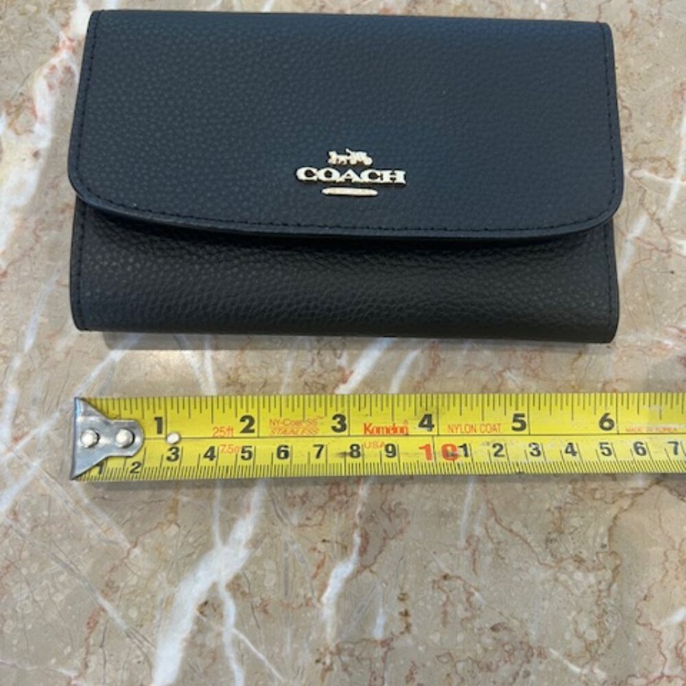 Black Leather Coach Wallet